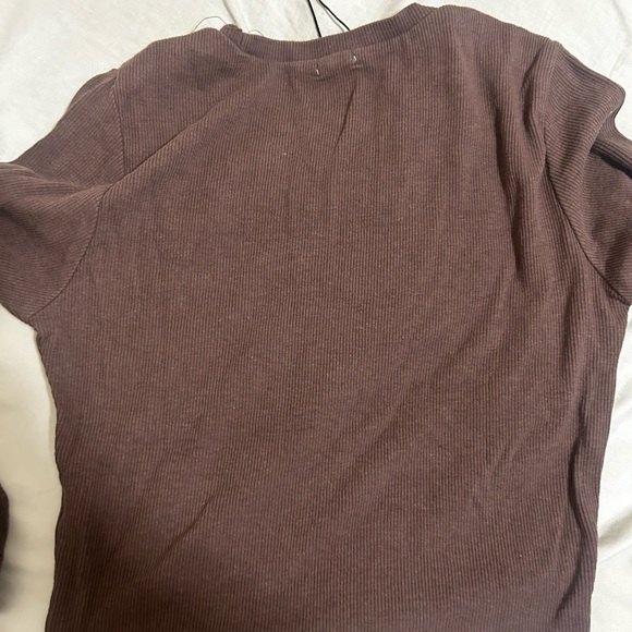 Garage brown cropped long sleeve - Picture 2 of 5
